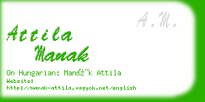 attila manak business card